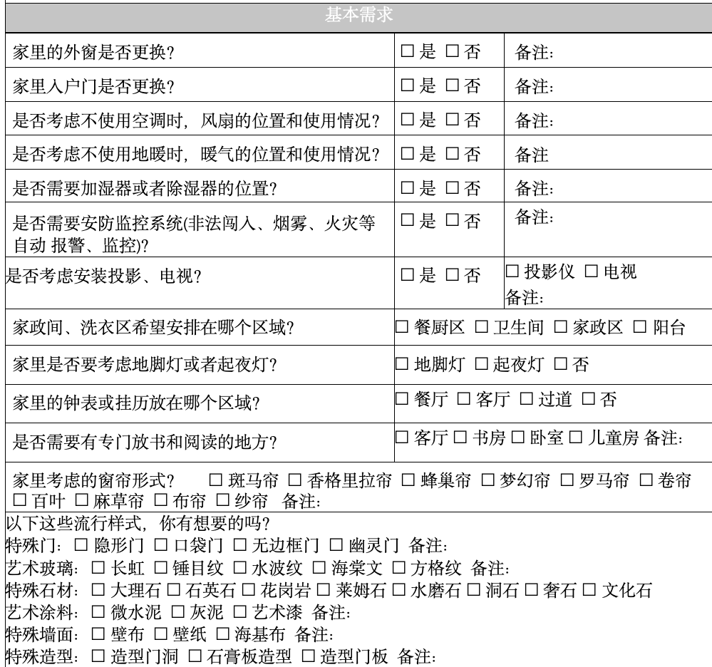 Word 文档填写示例